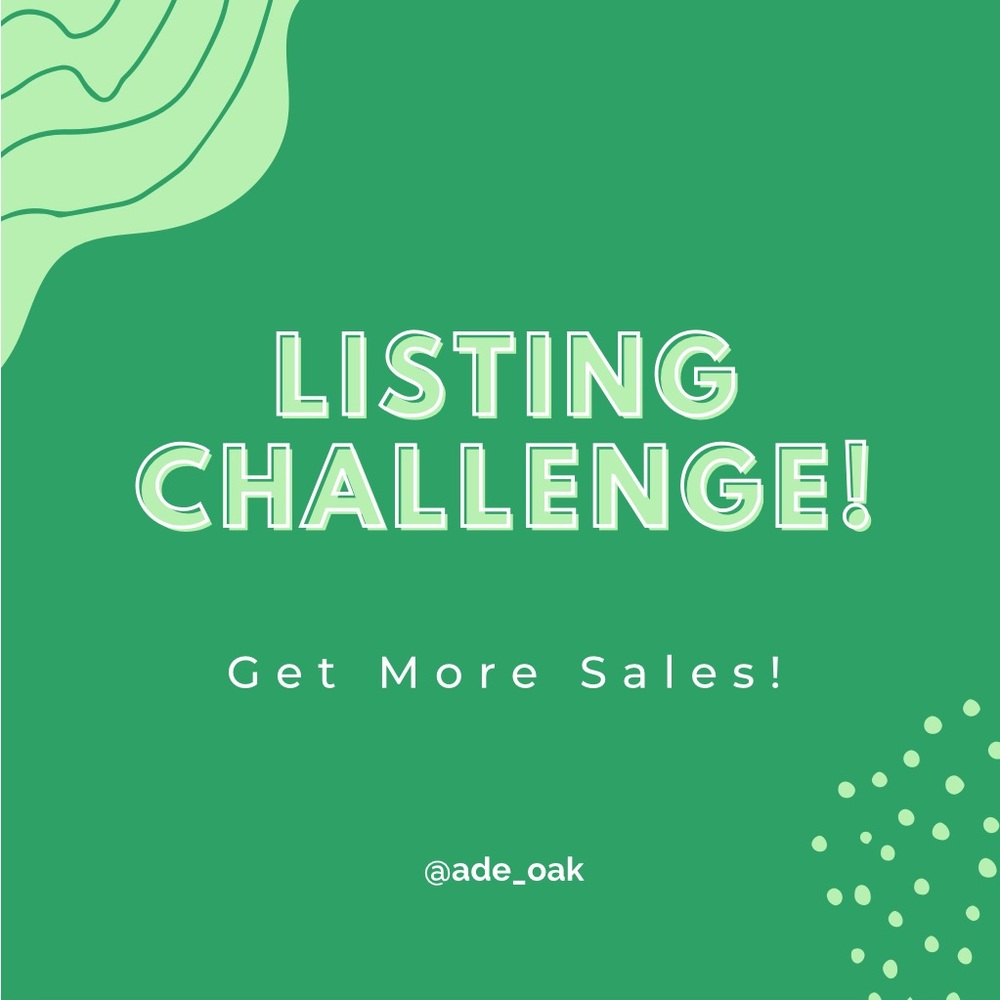 Listing challenge 🩵 Relisted!